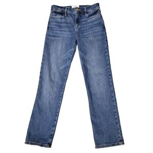 Frame Le High Straight Medium Wash Jeans